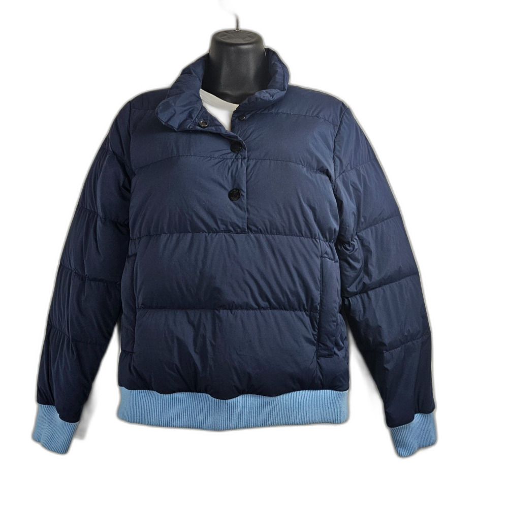AETHER Down Puffer Pullover Mid Layer Pull Over Ski Jacket Magnetic 1/4 Snap